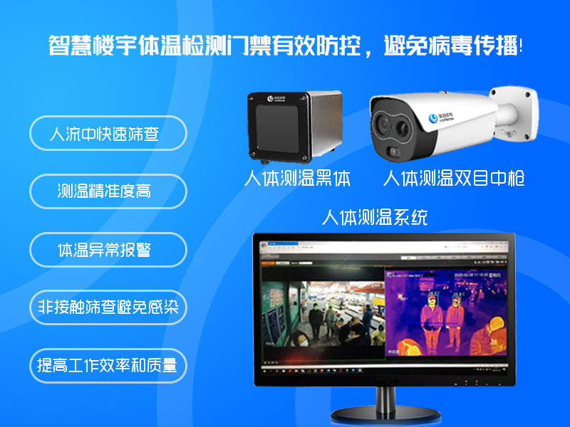 智慧樓宇體溫檢測門禁有效防控，避免病毒傳播